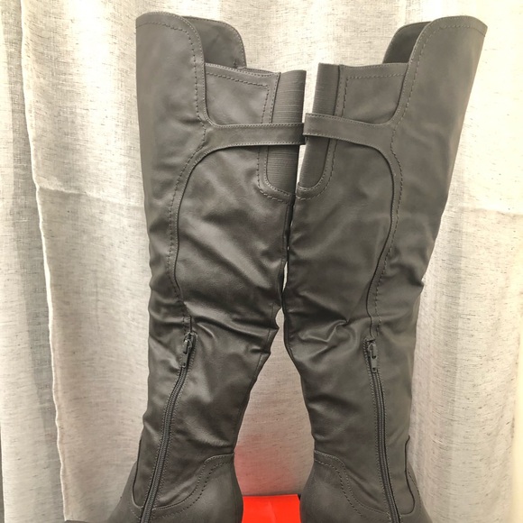 G by Guess Topaz Over the Knee Gray boots 9.5 (WILL SHIP WITHOUT THE BOX) - Picture 8 of 13